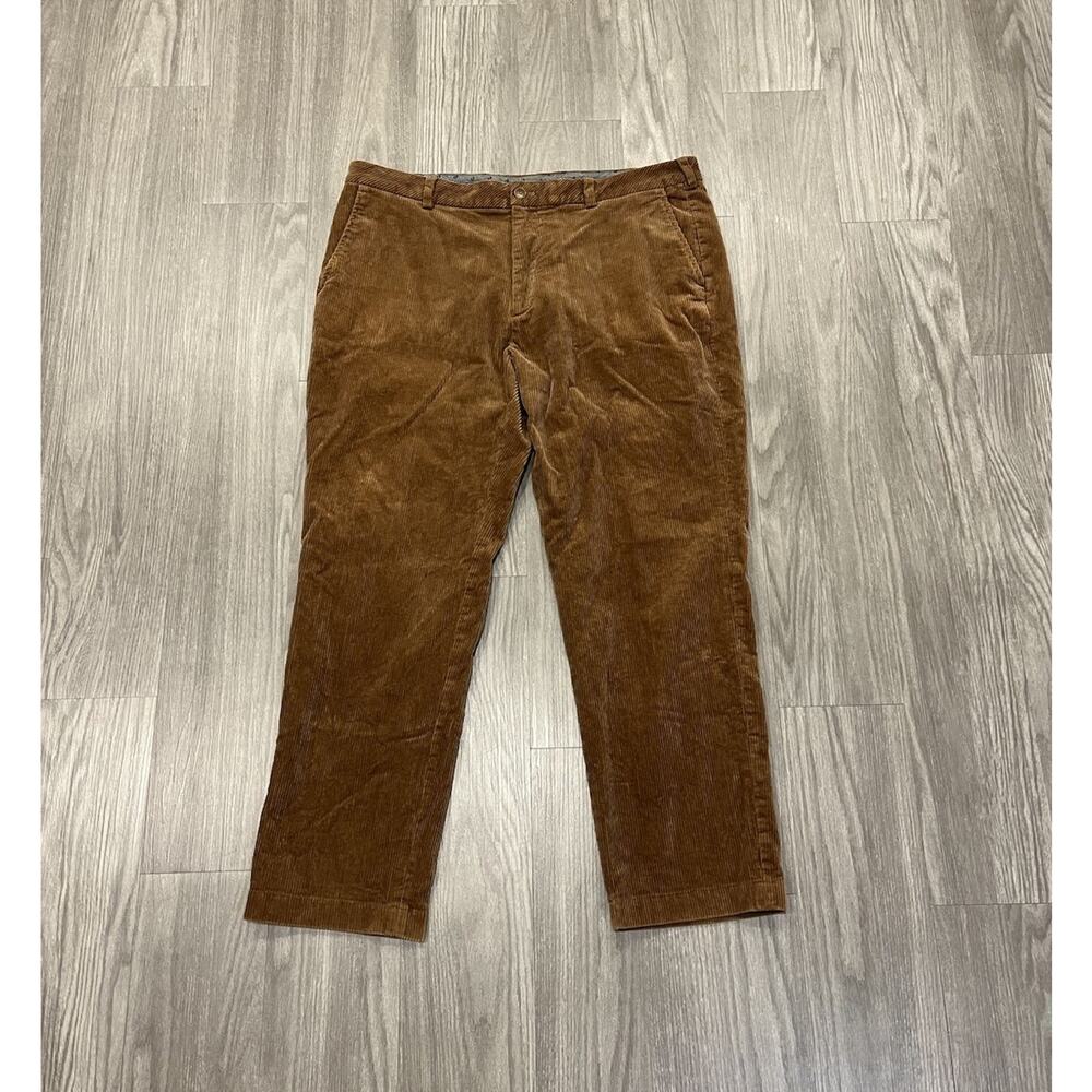 Brooks Brothers Corduroy Pants Mens 40x30 Brown Clark Fit Straight Leg